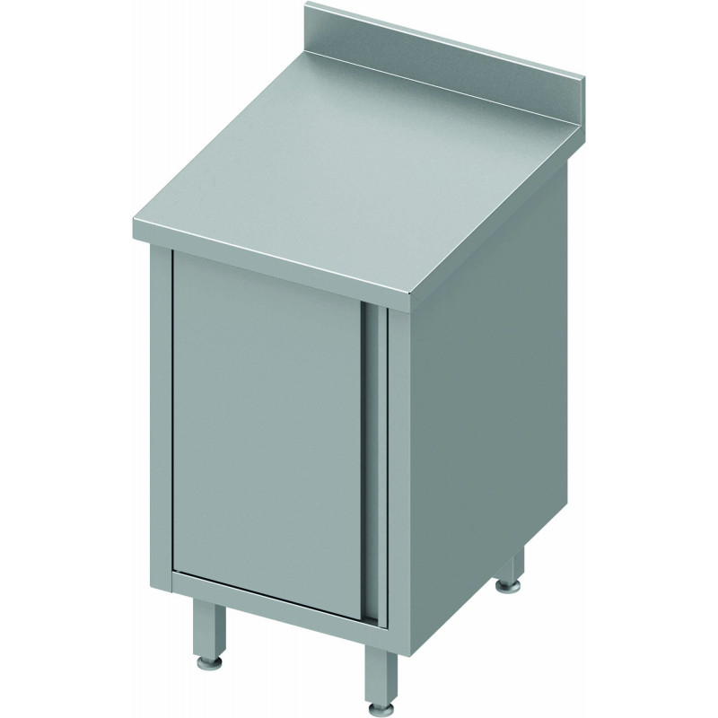 Meuble Bas Inox Avec Dosseret - 1 Porte Battante - Gamme 800 - Stalgast