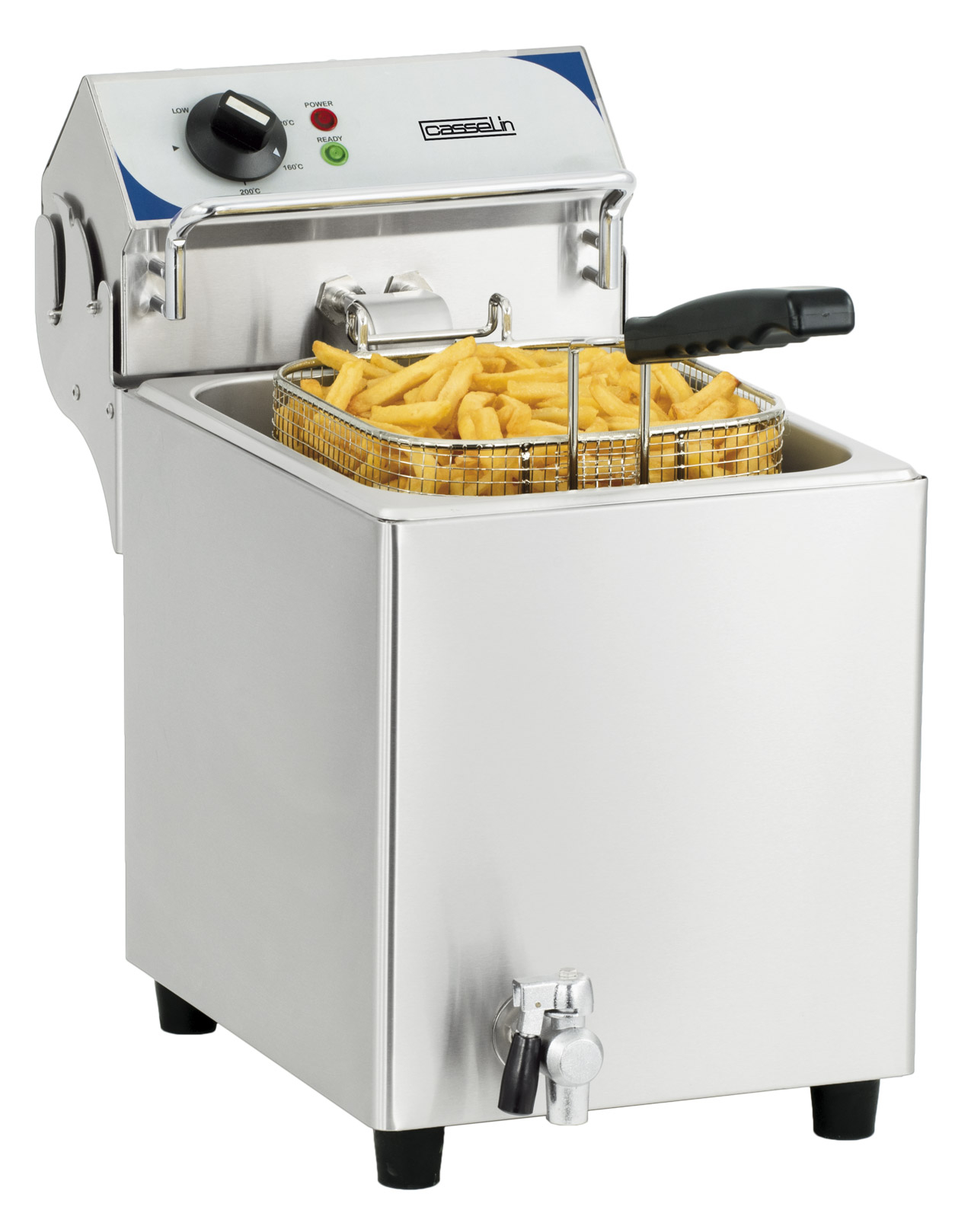 Friteuse électrique avec vanne de vidange 
7 litres