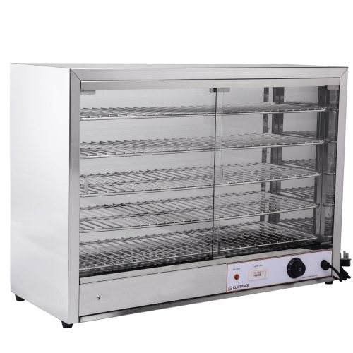Vitrine chauffante en inox L865 - Cuistance