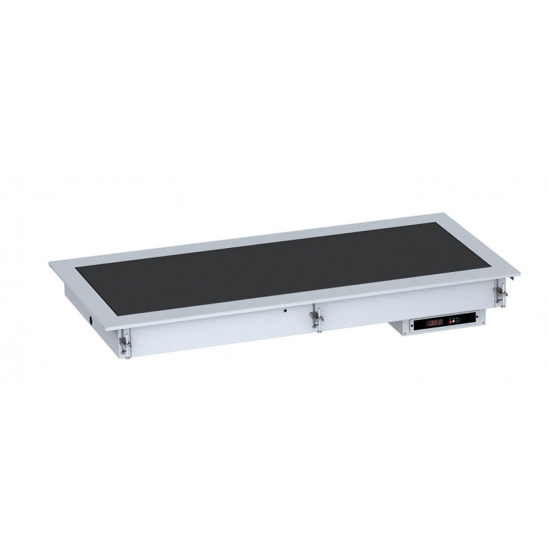 Plaque Chauffante Vitrocéramique Drop-In Noire - 2 à 5 x GN 1/1 - Combisteel